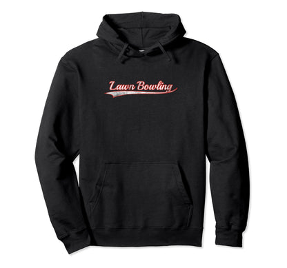 Lawn Bowling Varsity Distressed Hoodie - Custom Art Print Men Women - T-Shirt, Sweatshirt, Hoodie
