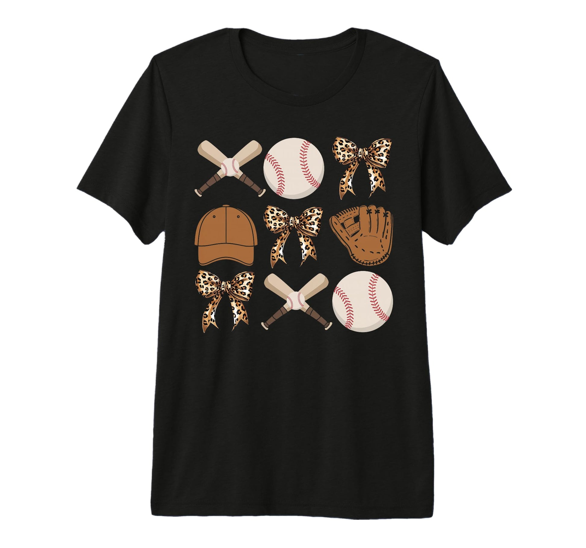 Baseball Coquette Bow Baseball Mom Sister T-Shirt - Unique Graphic Unisex - T-Shirt, Sweatshirt, Hoodie