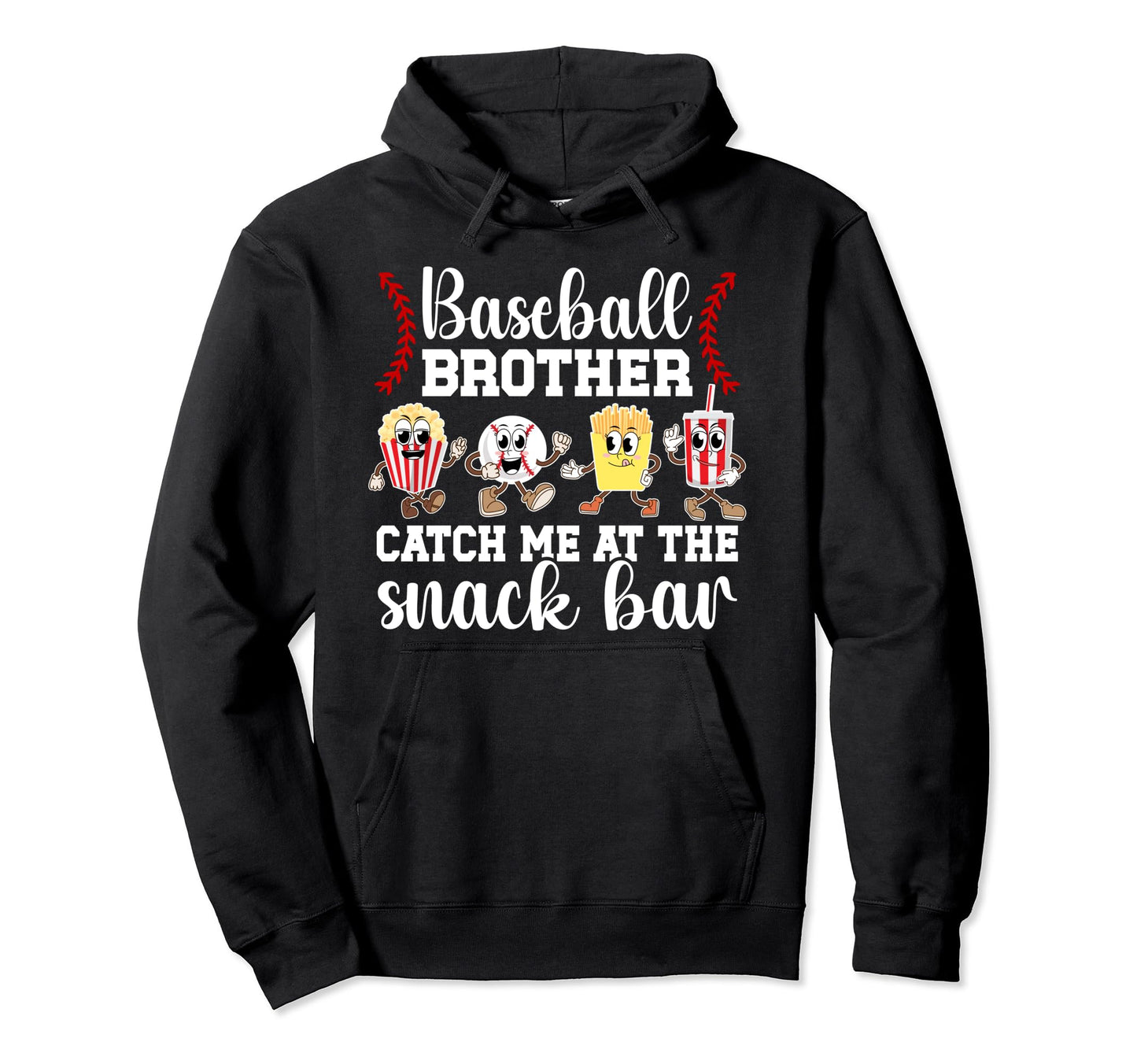 Baseball Brother Snack Bar Brother Hoodie - Aesthetic Graphic for Adults - T-Shirt, Sweatshirt, Hoodie