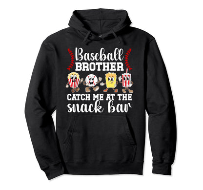 Baseball Brother Snack Bar Brother Hoodie - Aesthetic Graphic for Adults - T-Shirt, Sweatshirt, Hoodie
