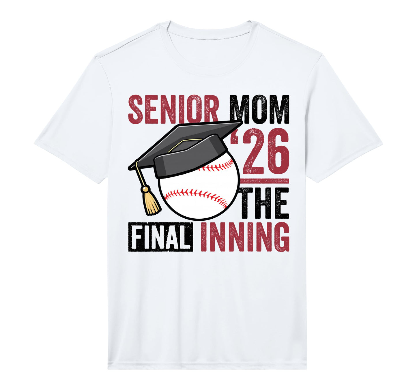 Mens Graduation Baseball Senior Mom 2026 T-Shirt - Unique Graphic Unisex - T-Shirt, Sweatshirt, Hoodie
