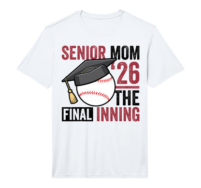 Mens Graduation Baseball Senior Mom 2026 T-Shirt - Unique Graphic Unisex - T-Shirt, Sweatshirt, Hoodie