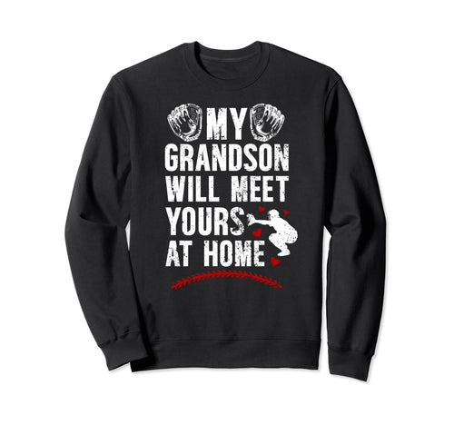 Home Baseball Catcher Grandma Sweatshirt - Graphic Print Men Women - T-Shirt, Sweatshirt, Hoodie