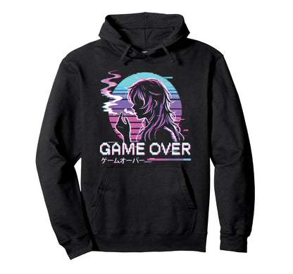 Japanese Vaporwave Aesthetic Sad Anime Hoodie - Unique Graphic Unisex - T-Shirt, Sweatshirt, Hoodie