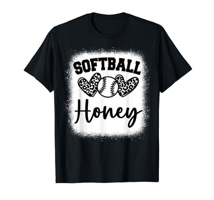 Personalized Baseball Heart Honey T-Shirt - Minimalist Print for Adults - T-Shirt, Sweatshirt, Hoodie