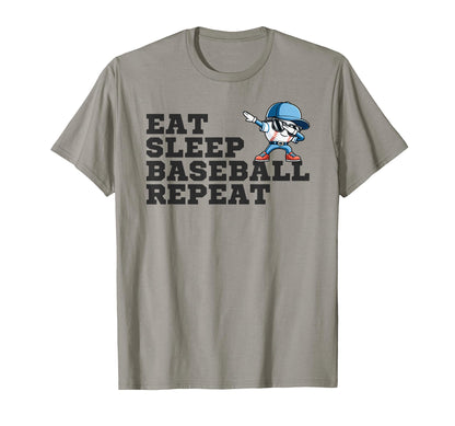 Eat Sleep Baseball Repeat Funny Parents T-Shirt - Streetwear Style Unisex - T-Shirt, Sweatshirt, Hoodie