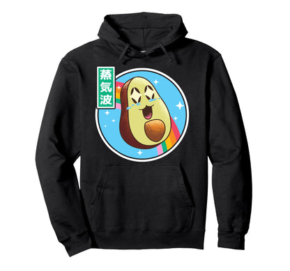 Happy Avocado Japan 80S Otaku Vaporwave Hoodie - Streetwear Style Unisex - T-Shirt, Sweatshirt, Hoodie