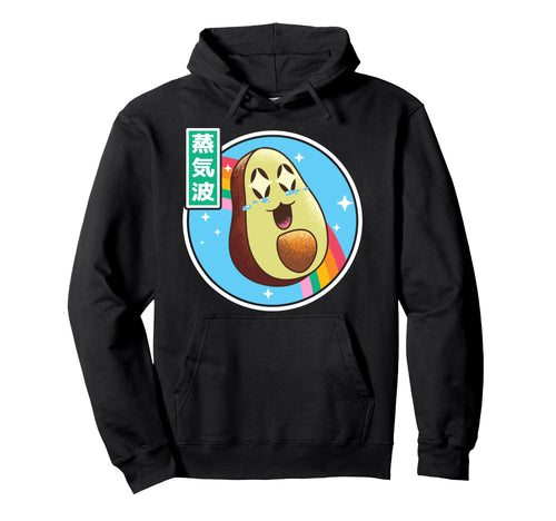 Happy Avocado Japan 80S Otaku Vaporwave Hoodie - Streetwear Style Unisex - T-Shirt, Sweatshirt, Hoodie