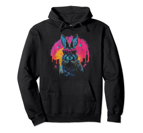 Rabbit Bunny Vaporwave Aesthetic Hoodie - Streetwear Style Unisex - T-Shirt, Sweatshirt, Hoodie