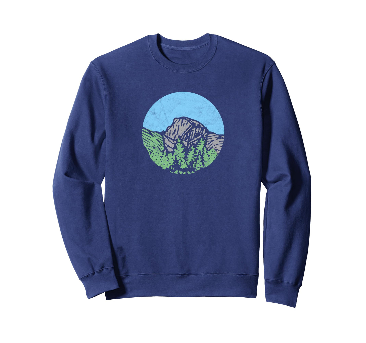 Minimalist Half Dome Yosemite Sweatshirt - Unique Graphic Men Women - T-Shirt, Sweatshirt, Hoodie