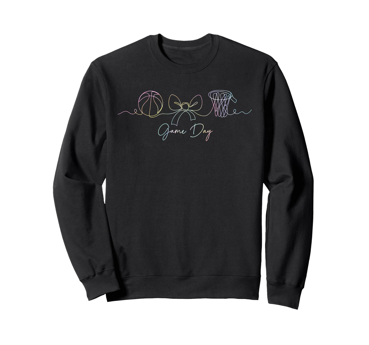 Continuous Line Coquette Bow Sweatshirt - Casual Everyday Wear for Adults - T-Shirt, Sweatshirt, Hoodie