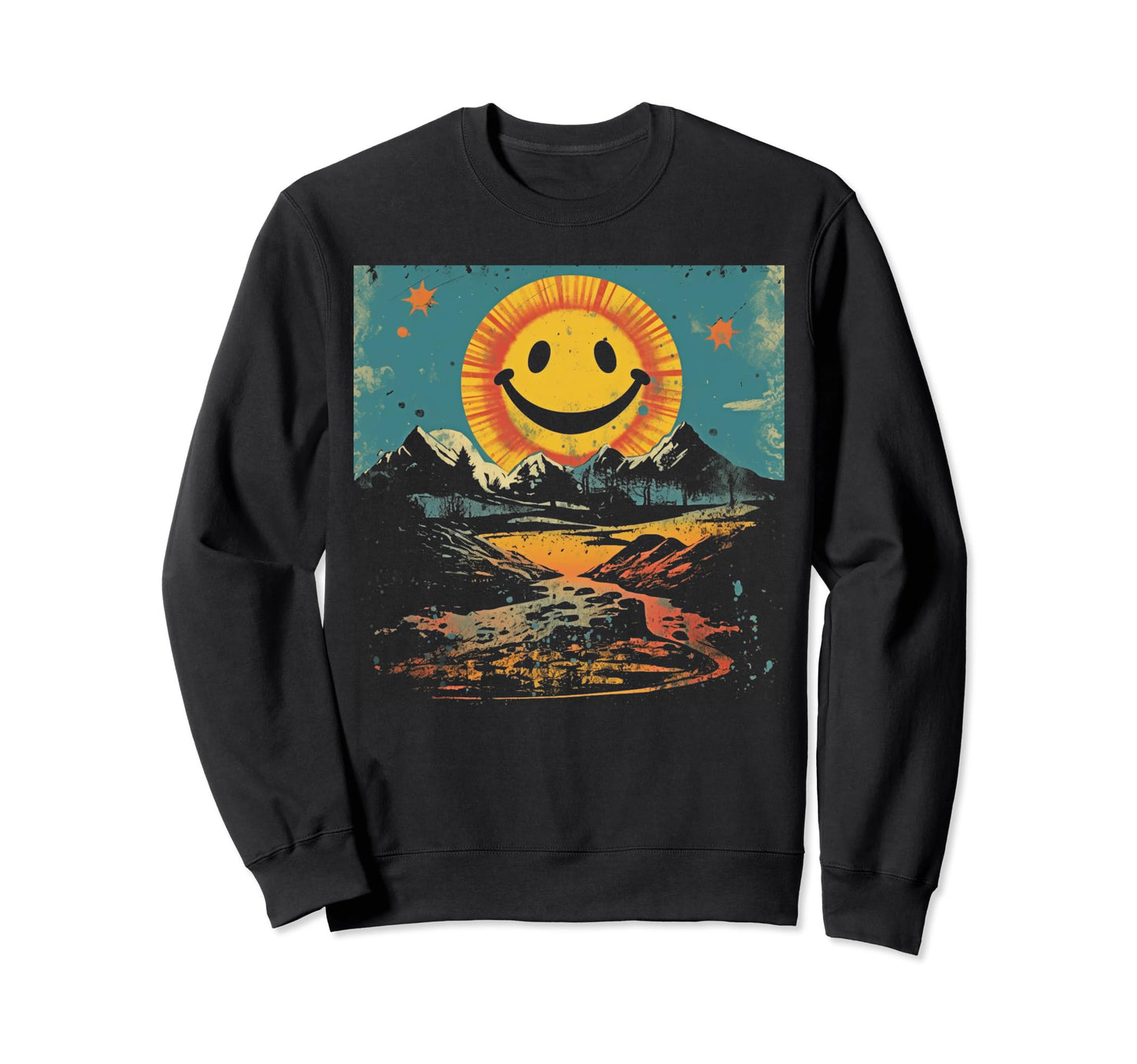 Sun Boho Groovy Sunshine Grunge 5 Sweatshirt - Minimalist Print Unisex - T-Shirt, Sweatshirt, Hoodie