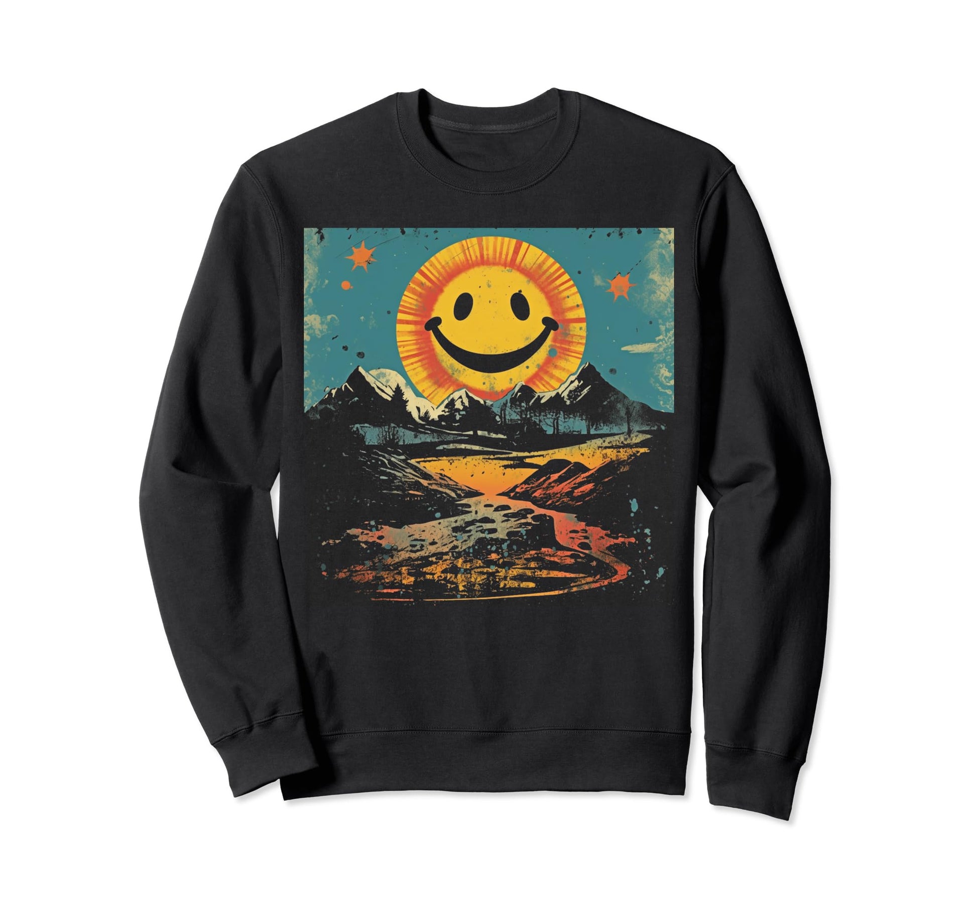 Sun Boho Groovy Sunshine Grunge 5 Sweatshirt - Minimalist Print Unisex - T-Shirt, Sweatshirt, Hoodie