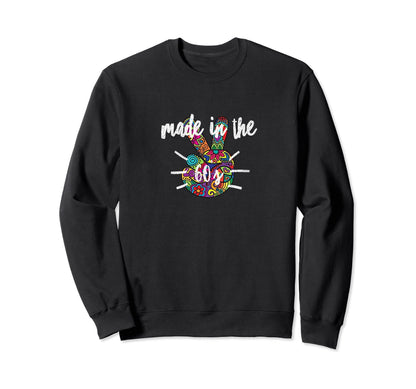Made 60S Hippie Unity Peace Sweatshirt - Fun Novelty Design for Adults - T-Shirt, Sweatshirt, Hoodie