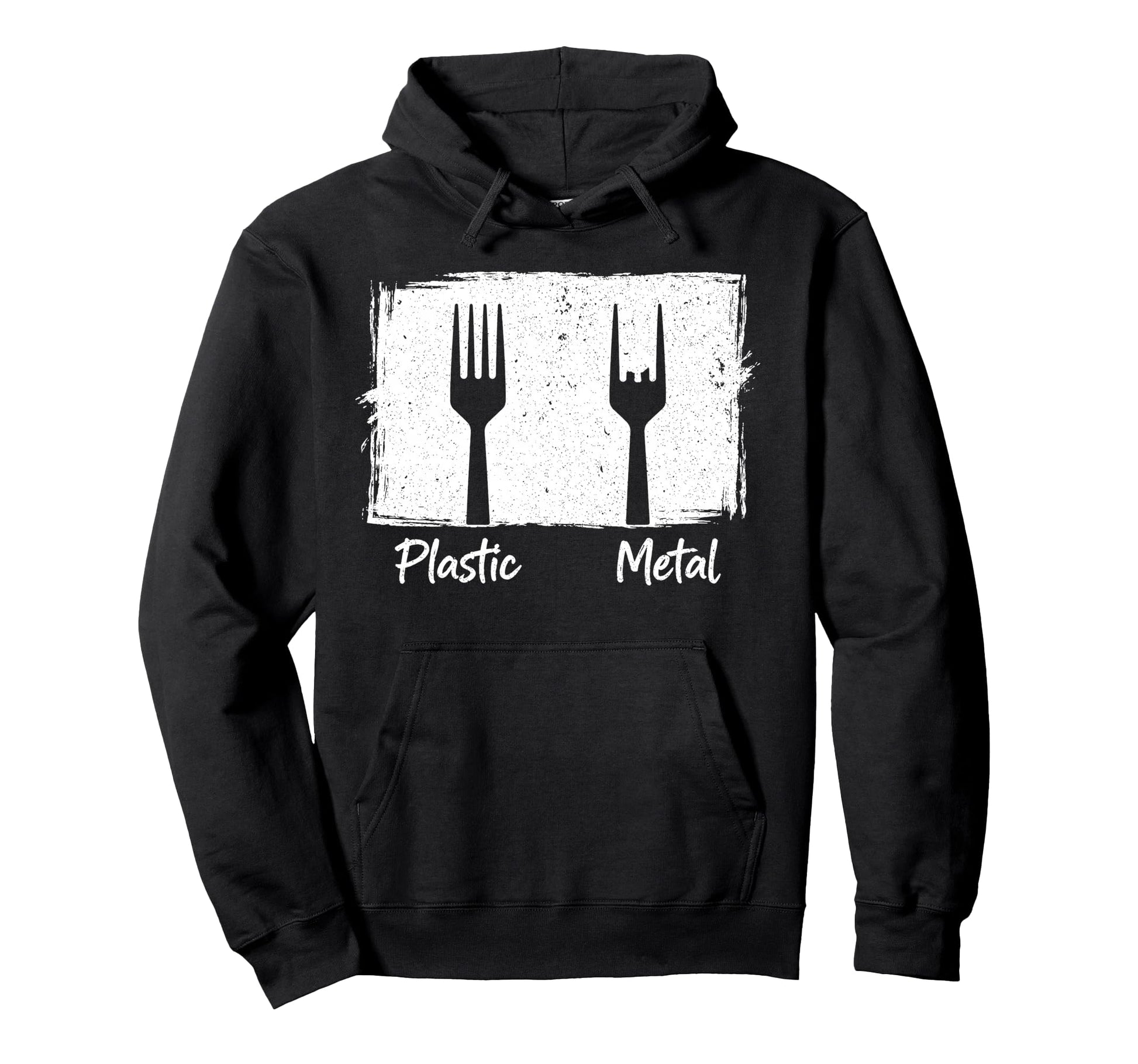 Plastic Metal Rock N Roll Rock Music Hoodie - Unique Graphic for Adults - T-Shirt, Sweatshirt, Hoodie