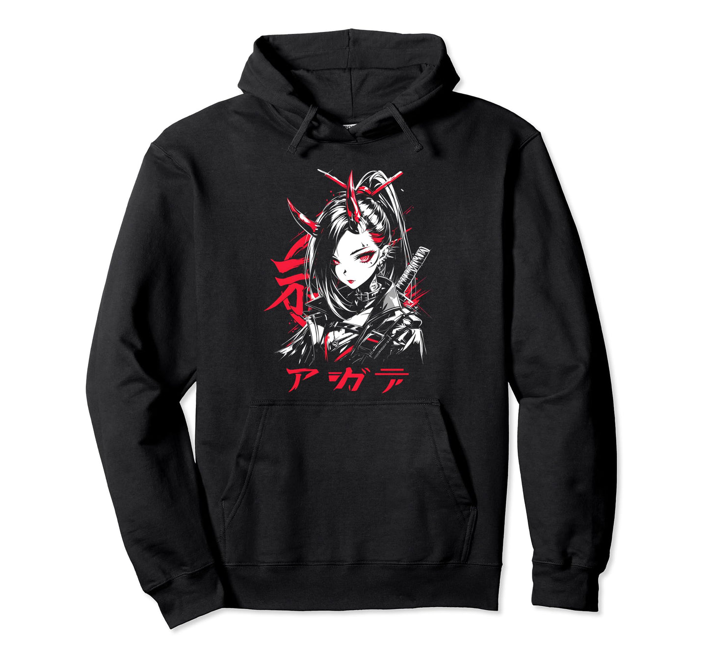 Goth Grunge Demon Anime Waifu Horror Alt Hoodie - Minimalist Print Unisex - T-Shirt, Sweatshirt, Hoodie
