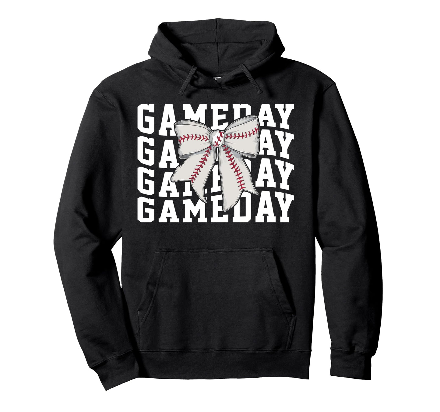 Game Day Baseball Lover Trendy Coquette Hoodie - Trendy Graphic Men Women - T-Shirt, Sweatshirt, Hoodie