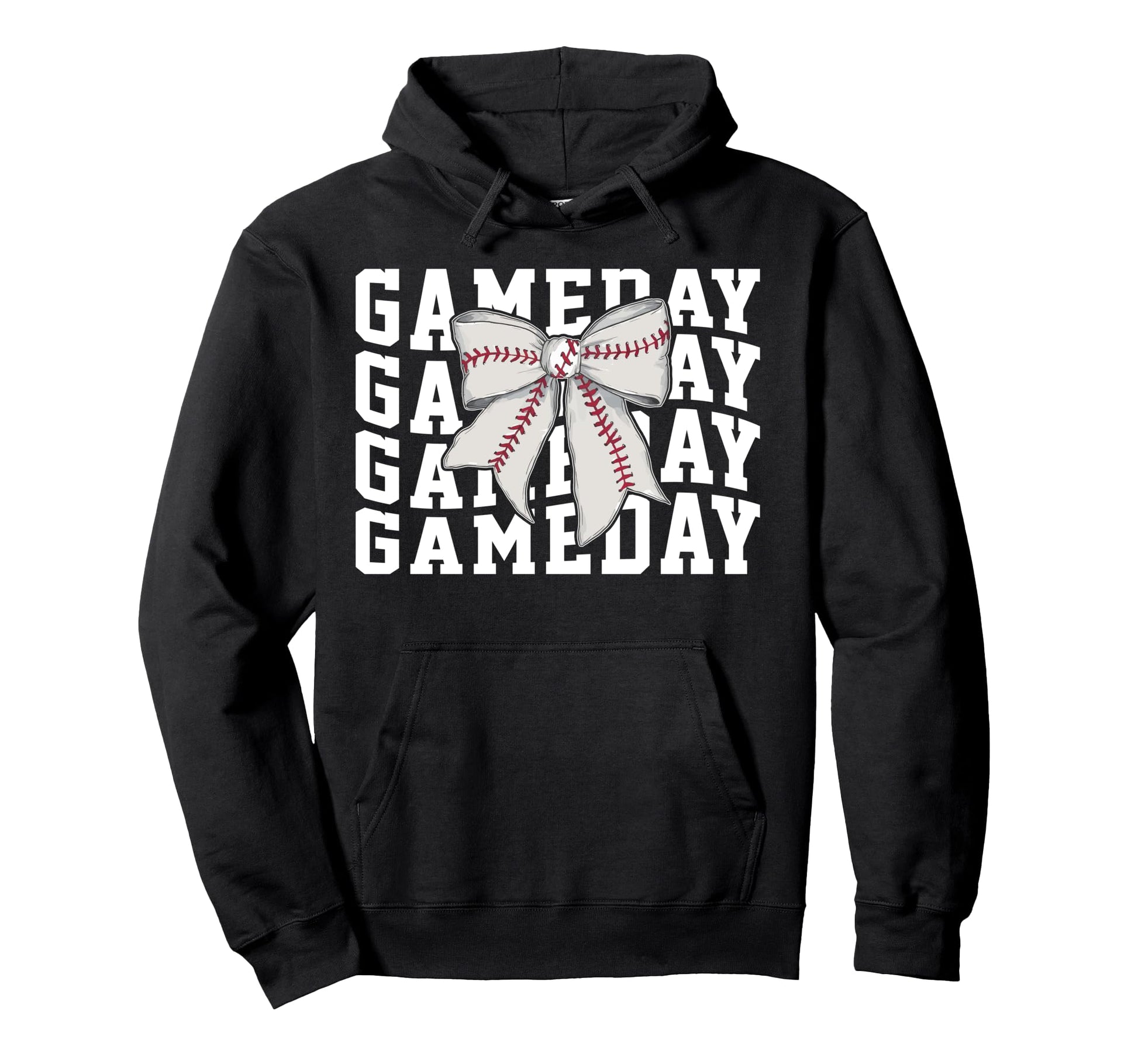 Game Day Baseball Lover Trendy Coquette Hoodie - Trendy Graphic Men Women - T-Shirt, Sweatshirt, Hoodie