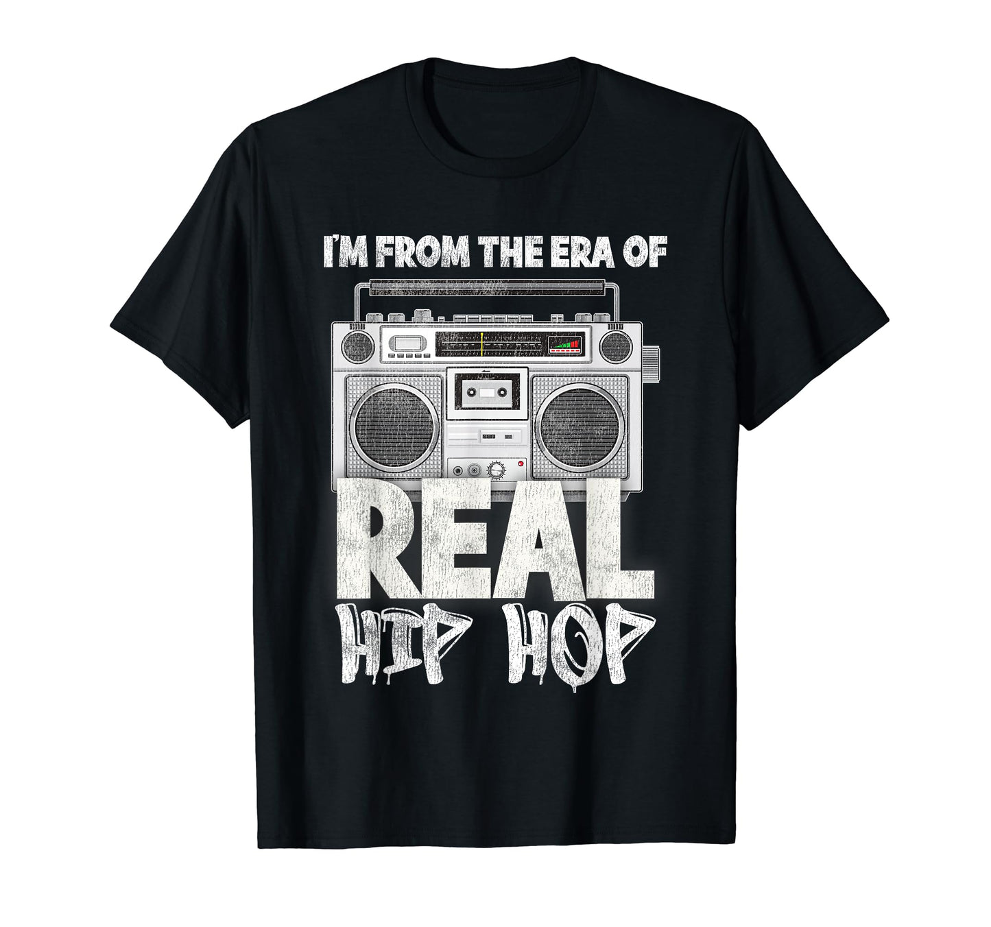 Im From Era Real Hip Hop Music Boom Box T-Shirt - Minimalist Print Unisex - T-Shirt, Sweatshirt, Hoodie