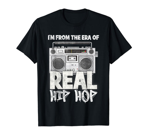 Im From Era Real Hip Hop Music Boom Box T-Shirt - Minimalist Print Unisex - T-Shirt, Sweatshirt, Hoodie