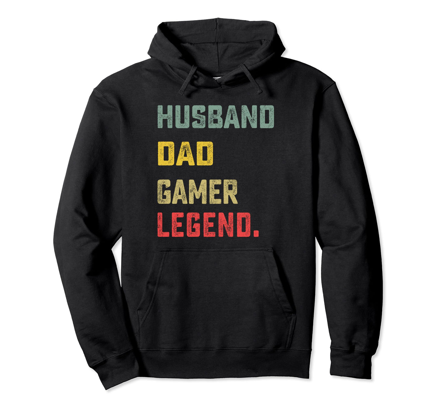 Husband Dad Gamer Legend Fathers Day Hoodie - Minimalist Print for Adults - T-Shirt, Sweatshirt, Hoodie