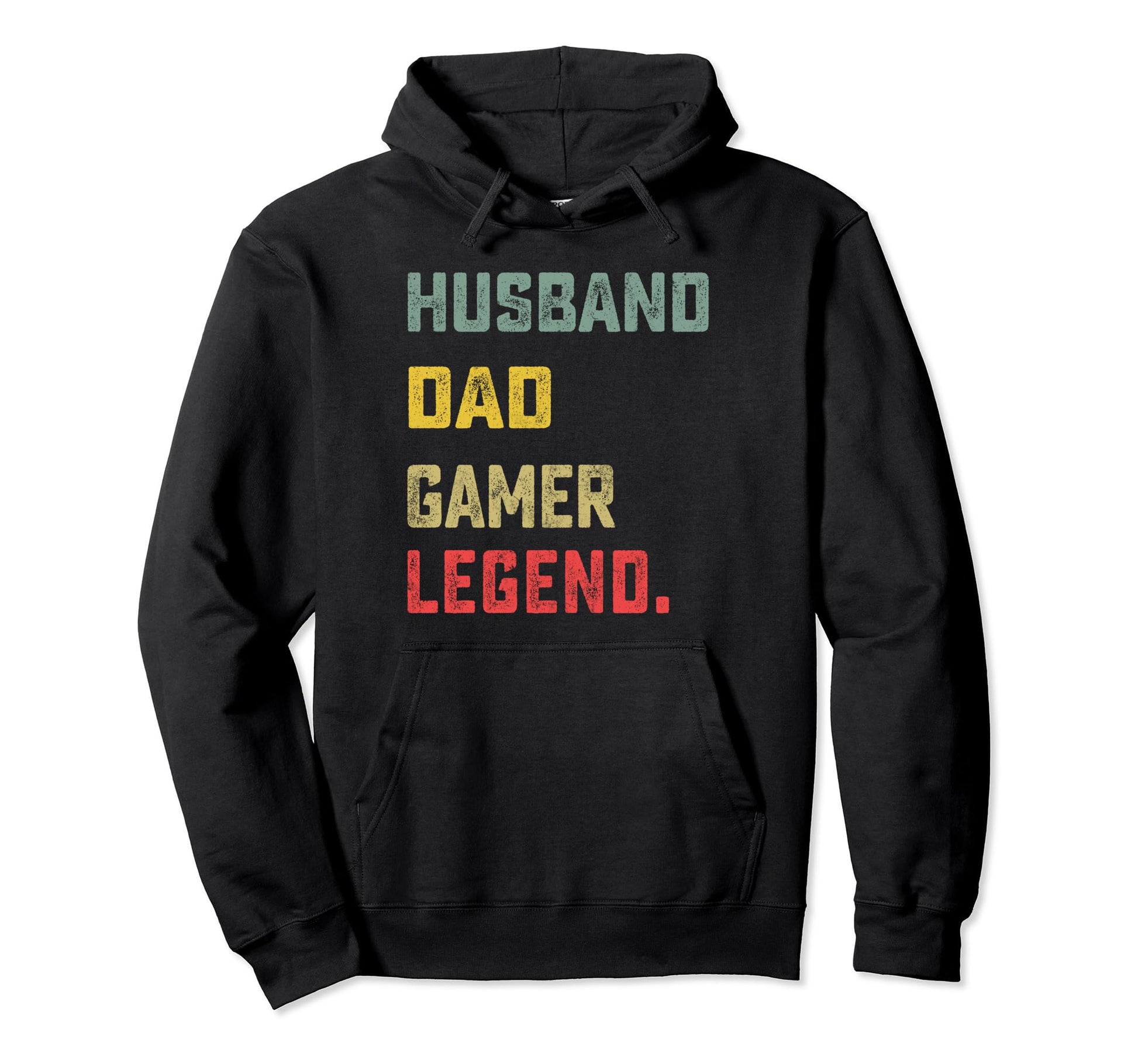 Husband Dad Gamer Legend Fathers Day Hoodie - Minimalist Print for Adults - T-Shirt, Sweatshirt, Hoodie