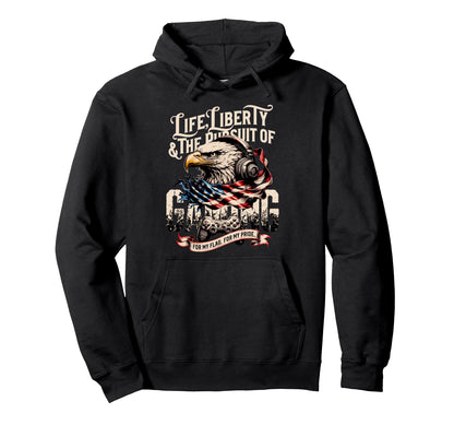 Patriotic Gaming Proud Usa Gaming American Hoodie - Novelty Apparel Unisex - T-Shirt, Sweatshirt, Hoodie