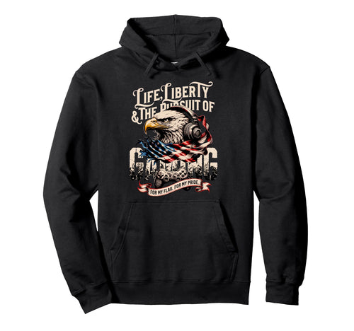 Patriotic Gaming Proud Usa Gaming American Hoodie - Novelty Apparel Unisex - T-Shirt, Sweatshirt, Hoodie