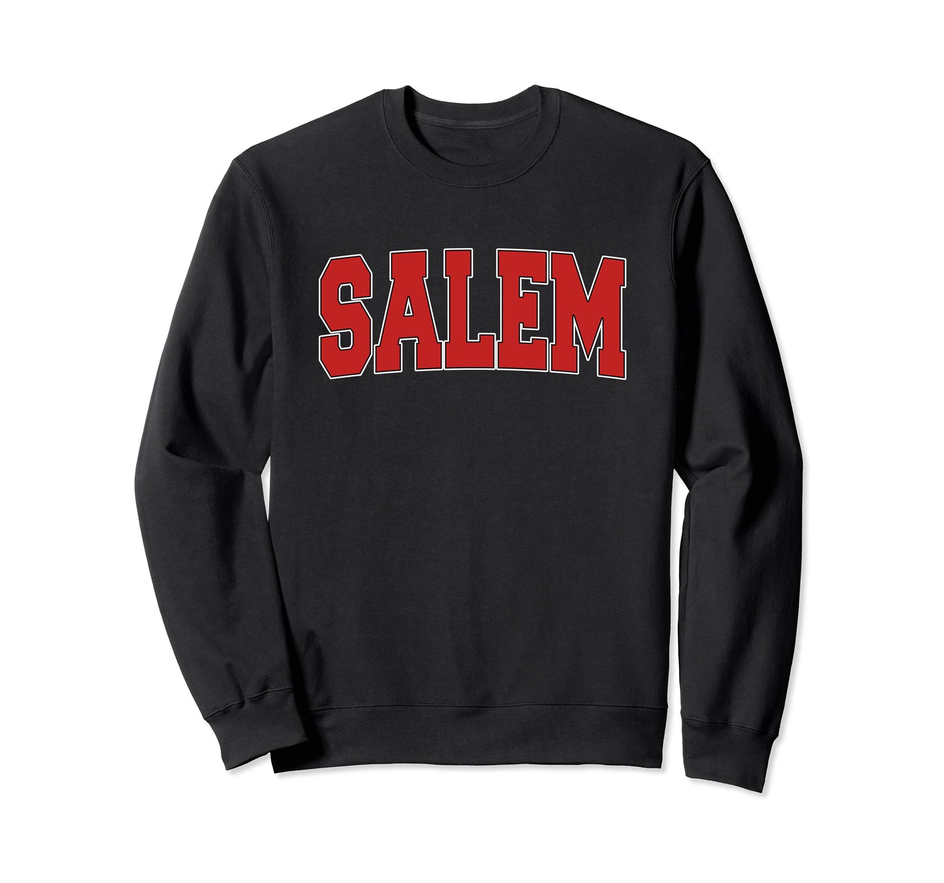 Salem Ma Massachusetts Varsity Usa Sweatshirt - Custom Art Print Men Women - T-Shirt, Sweatshirt, Hoodie