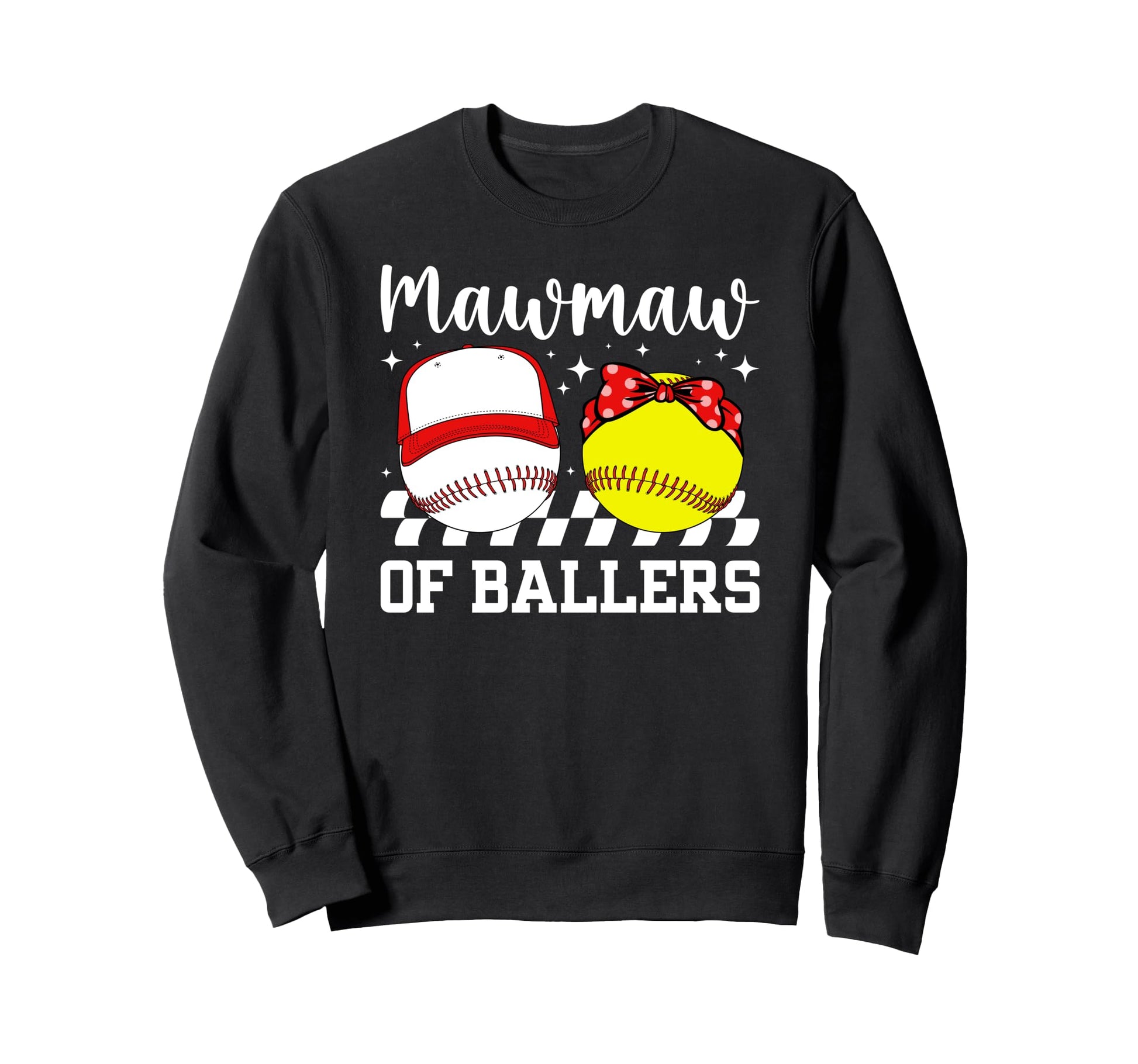 Mawmaw Ballers Baseball Softball Sweatshirt - Custom Art Print for Adults - T-Shirt, Sweatshirt, Hoodie