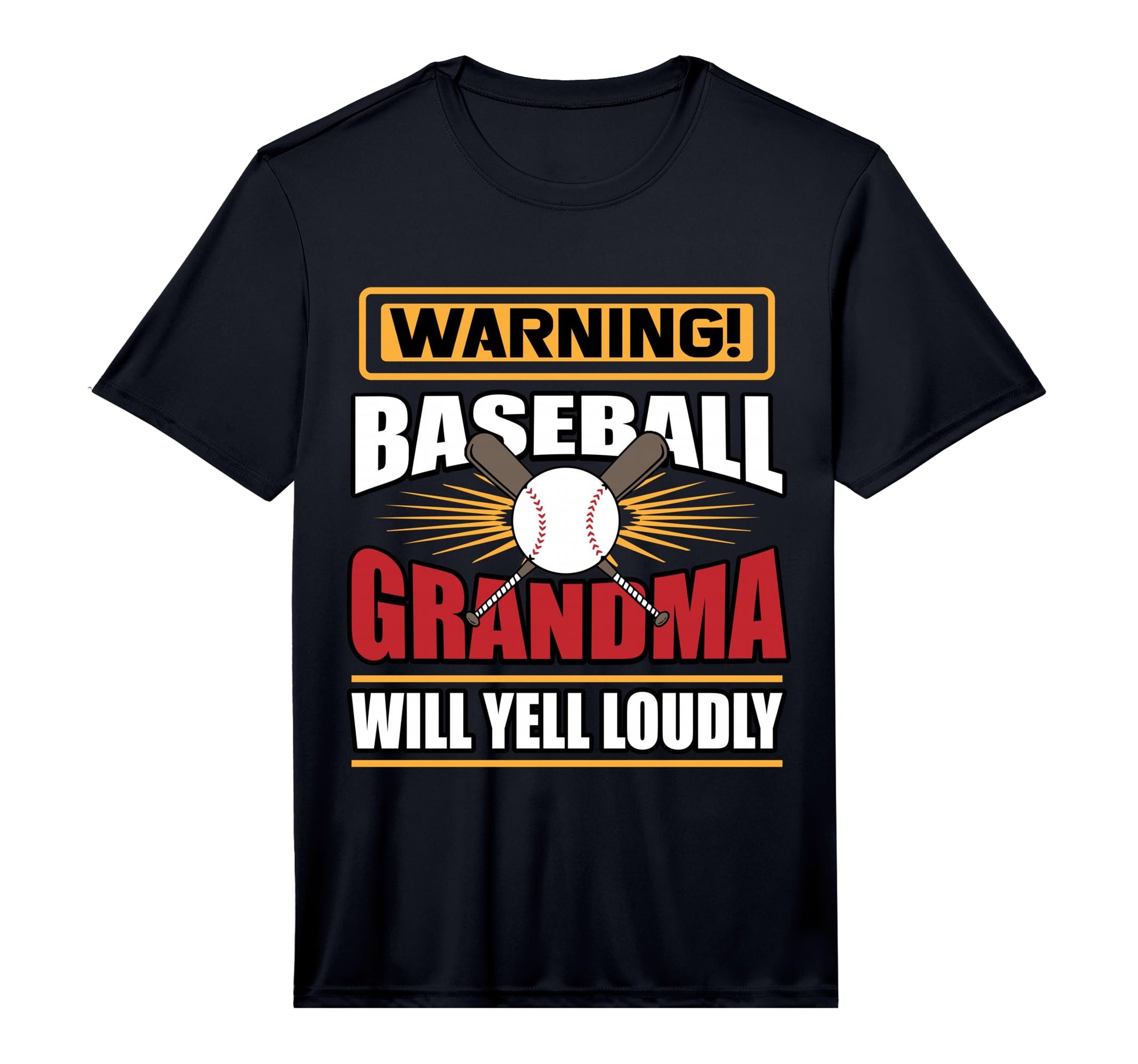 Mens Nana Granny Warning Baseball T-Shirt - Aesthetic Graphic for Adults - T-Shirt, Sweatshirt, Hoodie