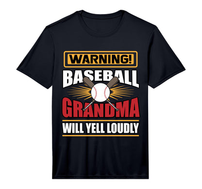 Mens Nana Granny Warning Baseball T-Shirt - Aesthetic Graphic for Adults - T-Shirt, Sweatshirt, Hoodie