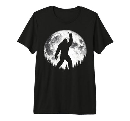 Bigfoot Silhouette Sasquatch Yeti Moon T-Shirt - Fun Novelty Design Unisex - T-Shirt, Sweatshirt, Hoodie