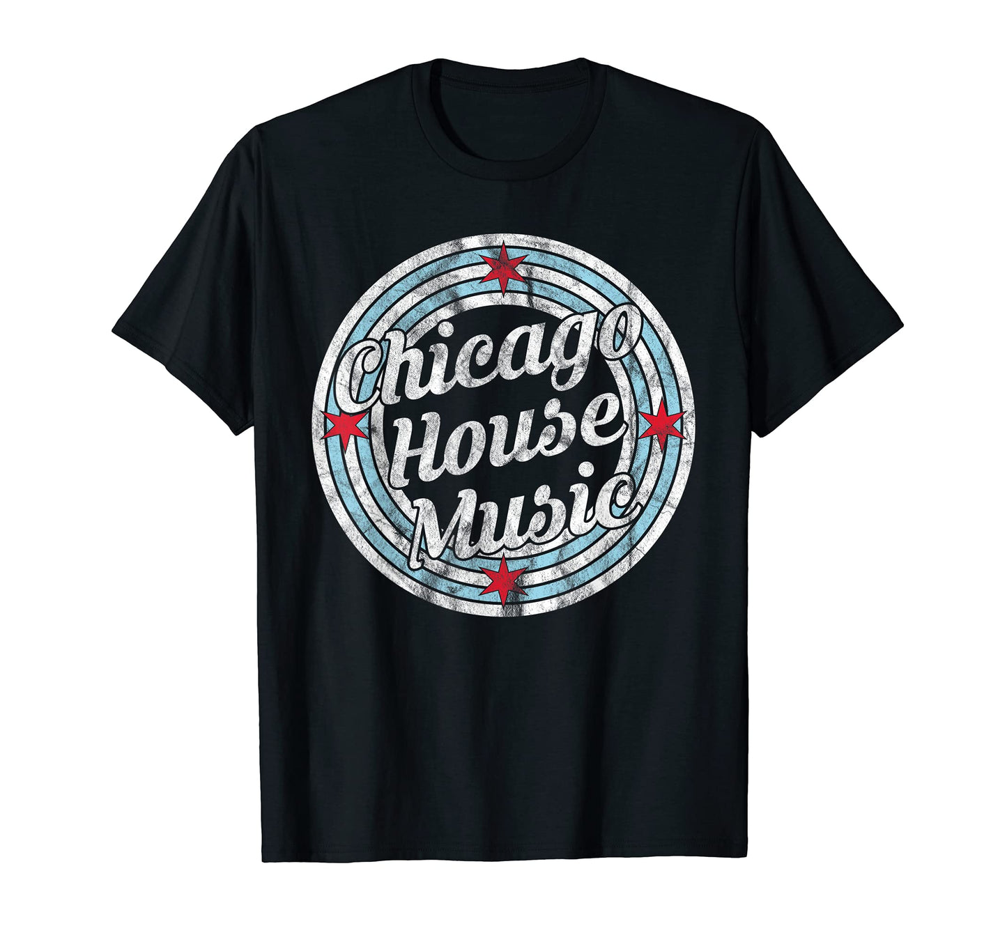 Chicago House Music Edm Rainbow Dj T-Shirt - Minimalist Print Unisex - T-Shirt, Sweatshirt, Hoodie