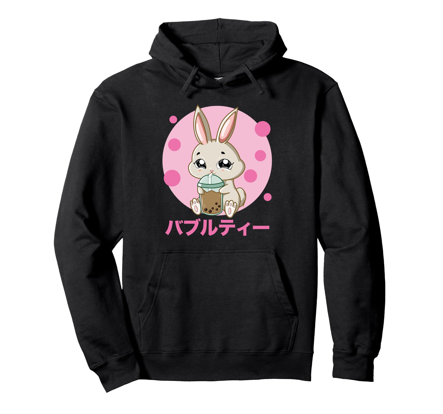 Rabbit Bubble Tea Kawaii Otaku Japanese Hoodie - Trendy Graphic Unisex - T-Shirt, Sweatshirt, Hoodie