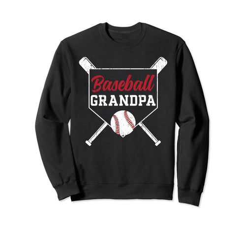 Baseball Grandpa Baseball Player Sweatshirt - Unique Graphic Unisex - T-Shirt, Sweatshirt, Hoodie