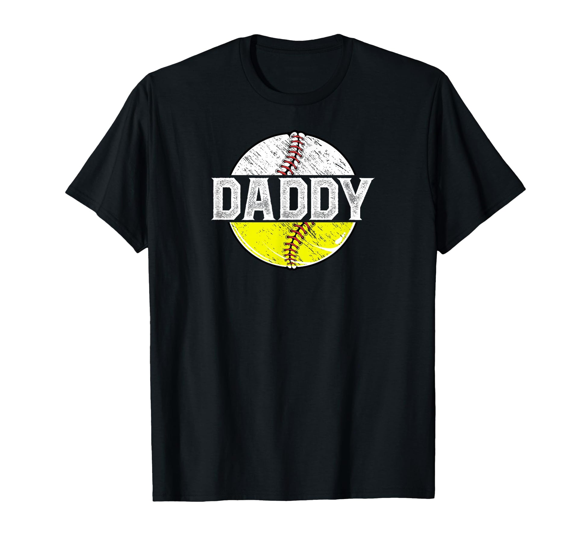 Daddy Softball Baseball Dad Baseball T-Shirt - Novelty Apparel Men Women - T-Shirt, Sweatshirt, Hoodie