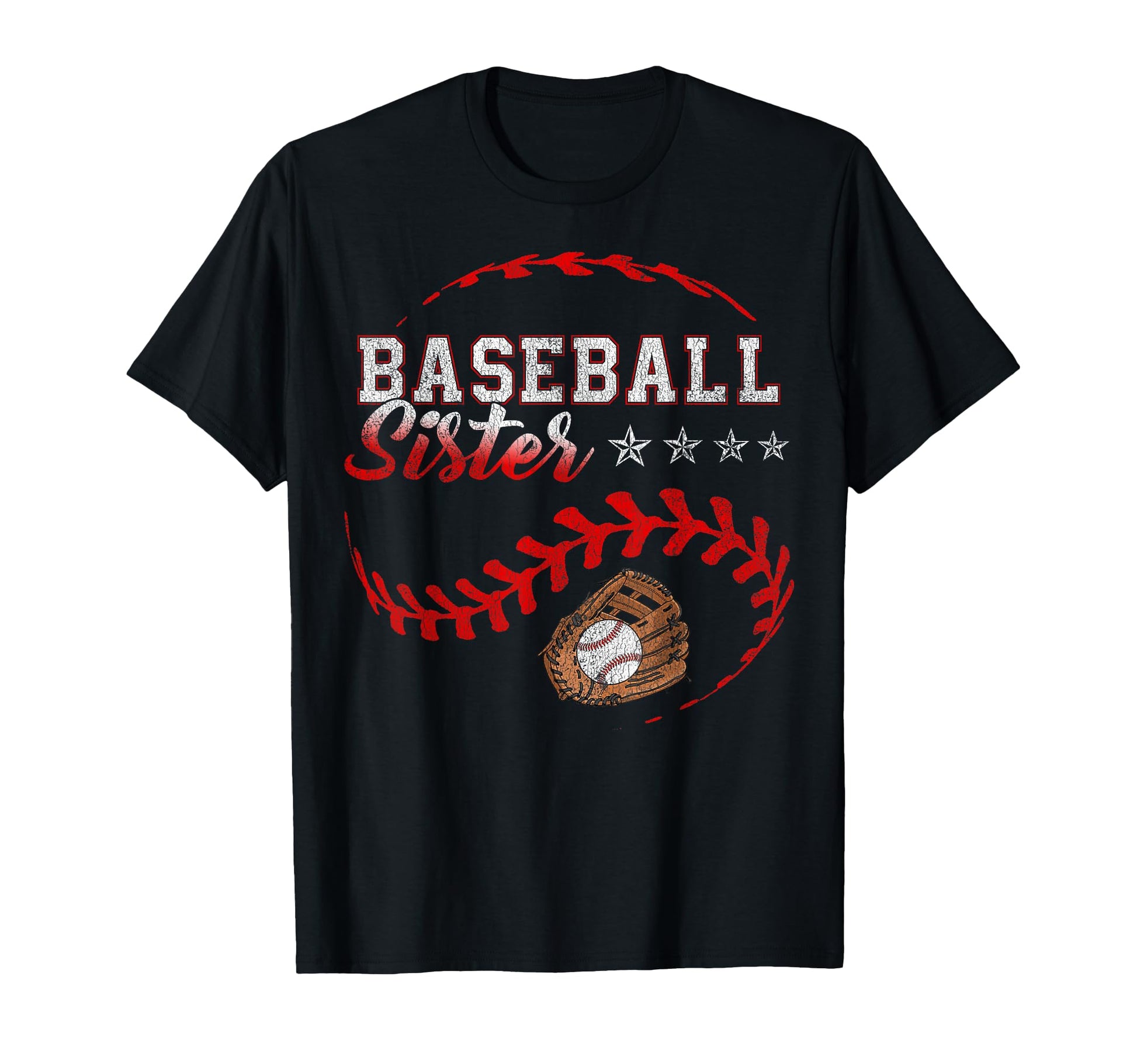 Baseball Sister Funny Baseball Family T-Shirt - Novelty Apparel Unisex - T-Shirt, Sweatshirt, Hoodie