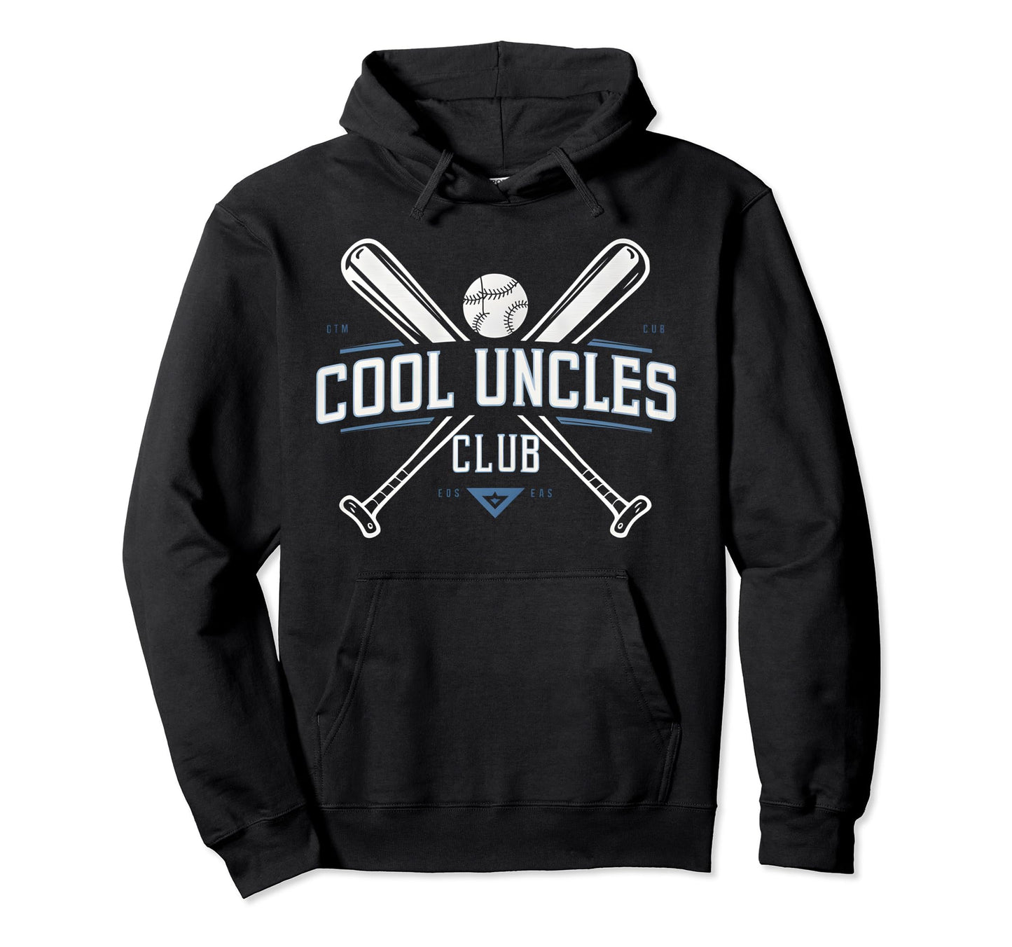 Baseball Uncle Uncles Club Hoodie - Casual Everyday Wear for Adults - T-Shirt, Sweatshirt, Hoodie
