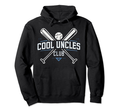 Baseball Uncle Uncles Club Hoodie - Casual Everyday Wear for Adults - T-Shirt, Sweatshirt, Hoodie