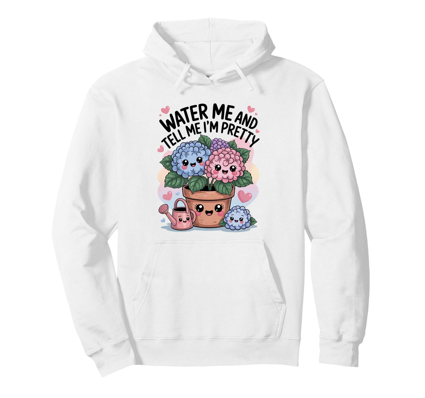 Funny Hydrangea Flower Lady Plant Lady Hoodie - Streetwear Style Men Women - T-Shirt, Sweatshirt, Hoodie