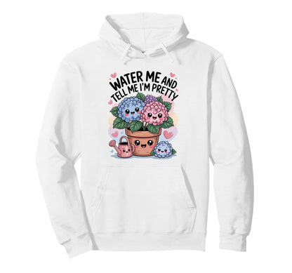 Funny Hydrangea Flower Lady Plant Lady Hoodie - Streetwear Style Men Women - T-Shirt, Sweatshirt, Hoodie