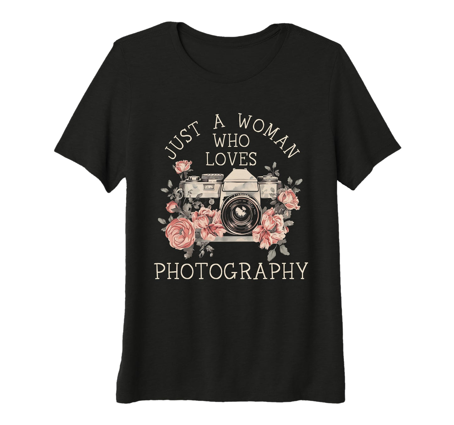 Womens Photographer Camera Flowers T-Shirt - Streetwear Style Unisex - T-Shirt, Sweatshirt, Hoodie