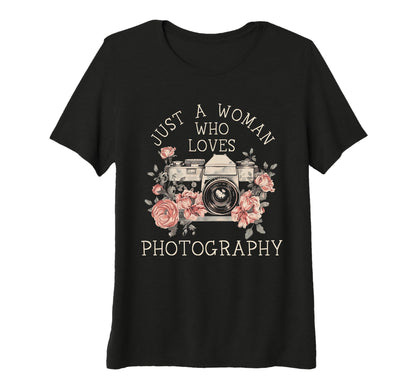 Womens Photographer Camera Flowers T-Shirt - Streetwear Style Unisex - T-Shirt, Sweatshirt, Hoodie
