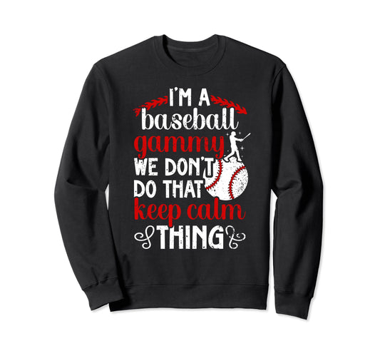 Im Baseball Gammy Grandma Gammy Sweatshirt - Unique Graphic for Adults - T-Shirt, Sweatshirt, Hoodie