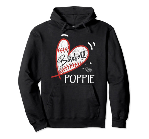 Baseball Poppie Grandpa Fathers Day Gifts Hoodie - Unique Graphic Unisex - T-Shirt, Sweatshirt, Hoodie