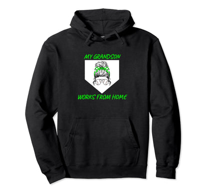 Funny Messy Bun Baseball Catcher My Hoodie - Trendy Graphic for Adults - T-Shirt, Sweatshirt, Hoodie