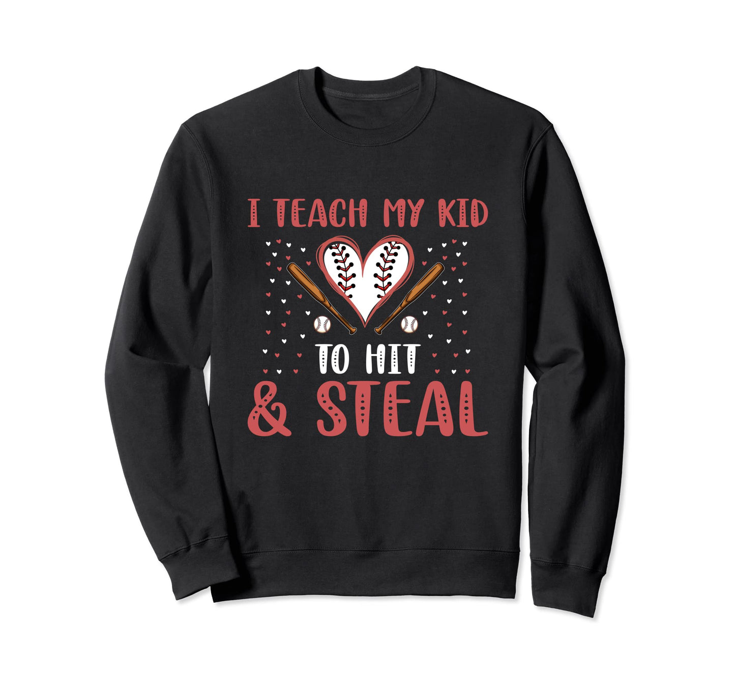 Mom Sports Love Baseball Game Day Sweatshirt - Casual Everyday Wear Unisex - T-Shirt, Sweatshirt, Hoodie