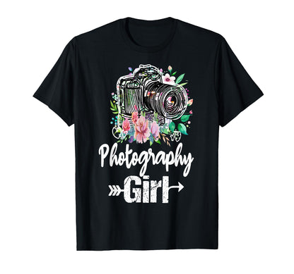Womens Funny Photographer Camera T-Shirt - Minimalist Print for Adults - T-Shirt, Sweatshirt, Hoodie