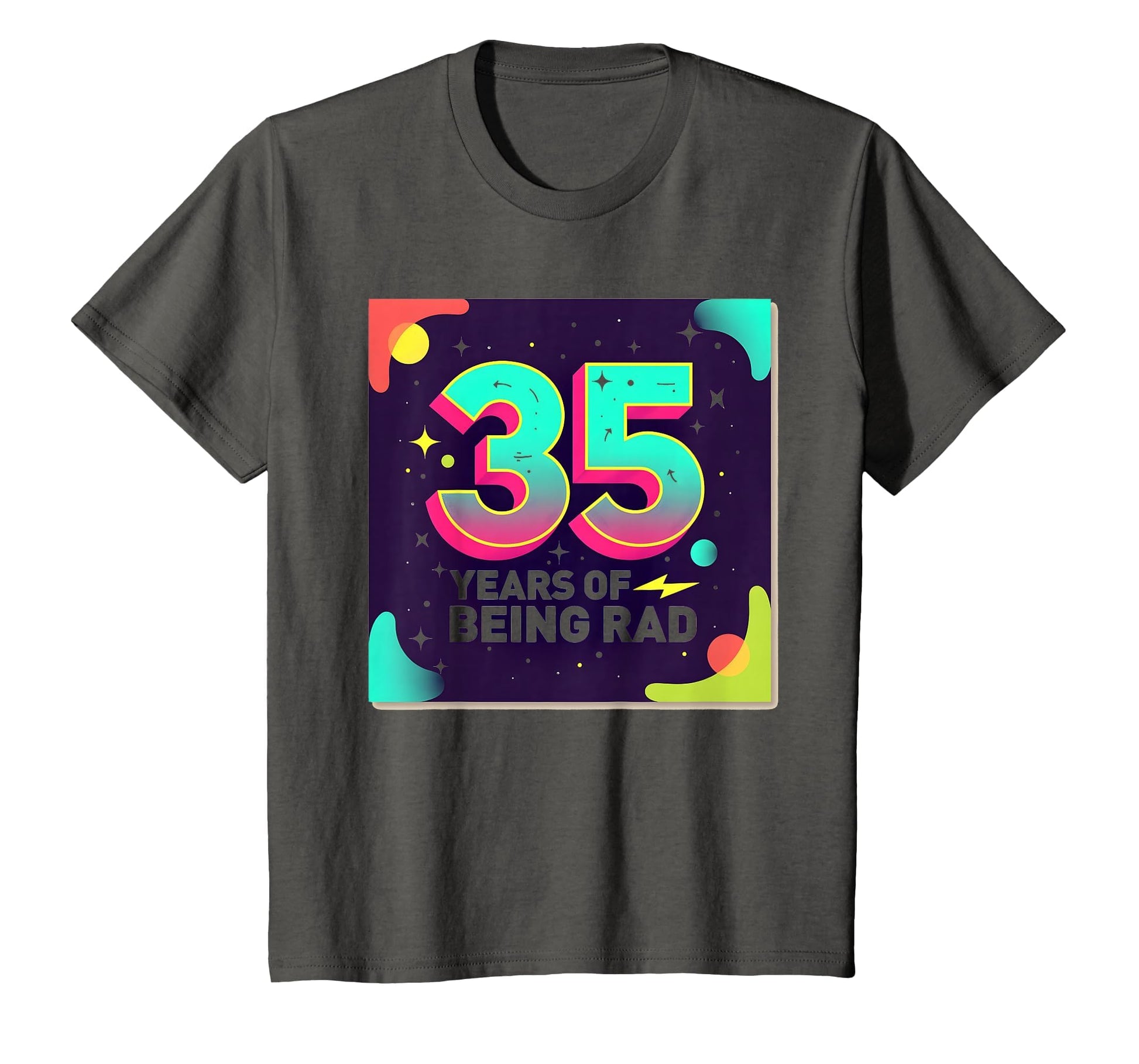 35Th Birthday Gift Rad 80S Celebration T-Shirt - Trendy Graphic Men Women - T-Shirt, Sweatshirt, Hoodie